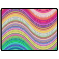 Wave Background Happy Design Double Sided Fleece Blanket (large)  by BangZart