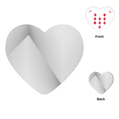 Background Pattern Stripe Playing Cards (heart)  by BangZart