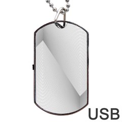 Background Pattern Stripe Dog Tag Usb Flash (one Side) by BangZart