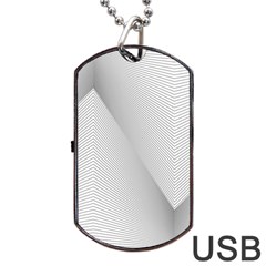 Background Pattern Stripe Dog Tag Usb Flash (two Sides) by BangZart