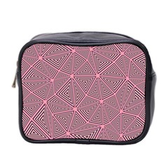 Triangle Background Abstract Mini Toiletries Bag 2-side by BangZart