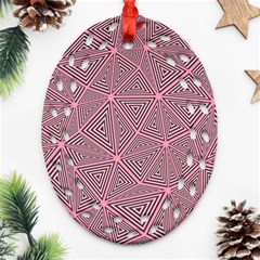 Triangle Background Abstract Ornament (oval Filigree)