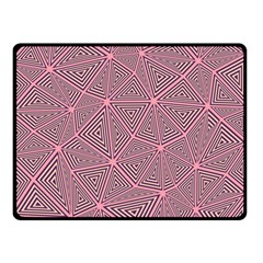 Triangle Background Abstract Double Sided Fleece Blanket (small)  by BangZart