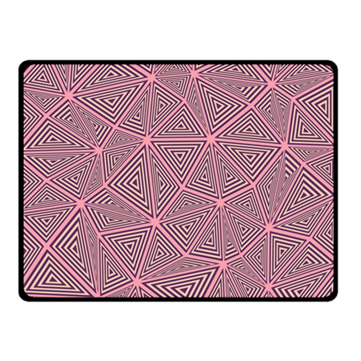 Triangle Background Abstract Double Sided Fleece Blanket (Small) 