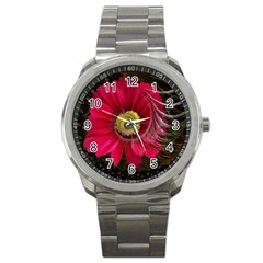 Fantasy Flower Fractal Blossom Sport Metal Watch by BangZart