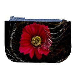 Fantasy Flower Fractal Blossom Large Coin Purse by BangZart