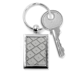 Keyboard Letters Key Print White Key Chains (rectangle)  by BangZart