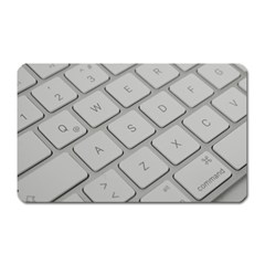 Keyboard Letters Key Print White Magnet (rectangular) by BangZart