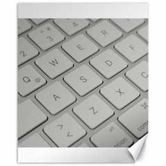 Keyboard Letters Key Print White Canvas 16  X 20   by BangZart