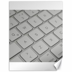 Keyboard Letters Key Print White Canvas 18  X 24   by BangZart