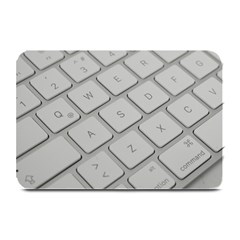 Keyboard Letters Key Print White Plate Mats by BangZart