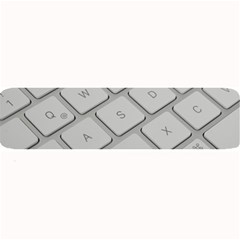 Keyboard Letters Key Print White Large Bar Mats by BangZart