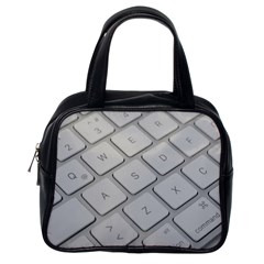 Keyboard Letters Key Print White Classic Handbags (one Side) by BangZart