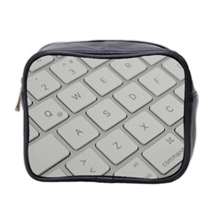 Keyboard Letters Key Print White Mini Toiletries Bag 2-side by BangZart