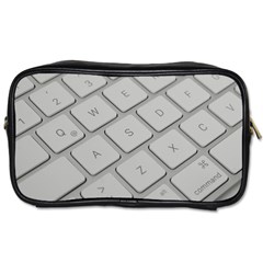 Keyboard Letters Key Print White Toiletries Bags 2-side by BangZart