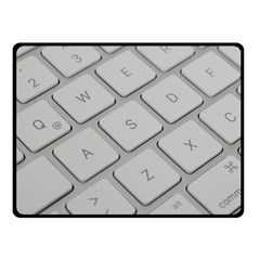 Keyboard Letters Key Print White Fleece Blanket (small) by BangZart