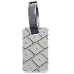 Keyboard Letters Key Print White Luggage Tags (two Sides) by BangZart