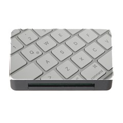 Keyboard Letters Key Print White Memory Card Reader With Cf by BangZart