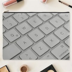 Keyboard Letters Key Print White Cosmetic Bag (xxxl)  by BangZart