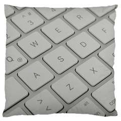 Keyboard Letters Key Print White Large Flano Cushion Case (two Sides) by BangZart