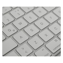 Keyboard Letters Key Print White Double Sided Flano Blanket (small)  by BangZart