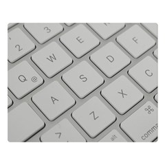 Keyboard Letters Key Print White Double Sided Flano Blanket (large)  by BangZart