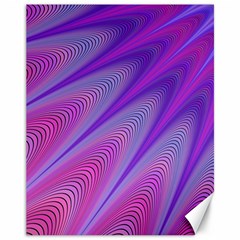 Purple Star Sun Sunshine Fractal Canvas 11  X 14   by BangZart