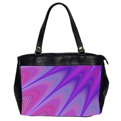 Purple Star Sun Sunshine Fractal Office Handbags (2 Sides)  by BangZart