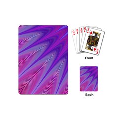 Purple Star Sun Sunshine Fractal Playing Cards (mini)  by BangZart