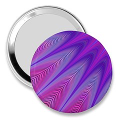 Purple Star Sun Sunshine Fractal 3  Handbag Mirrors by BangZart