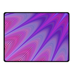 Purple Star Sun Sunshine Fractal Double Sided Fleece Blanket (small)  by BangZart