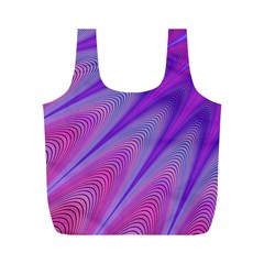 Purple Star Sun Sunshine Fractal Full Print Recycle Bags (m)  by BangZart