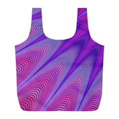 Purple Star Sun Sunshine Fractal Full Print Recycle Bags (l)  by BangZart