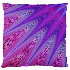 Purple Star Sun Sunshine Fractal Standard Flano Cushion Case (one Side) by BangZart