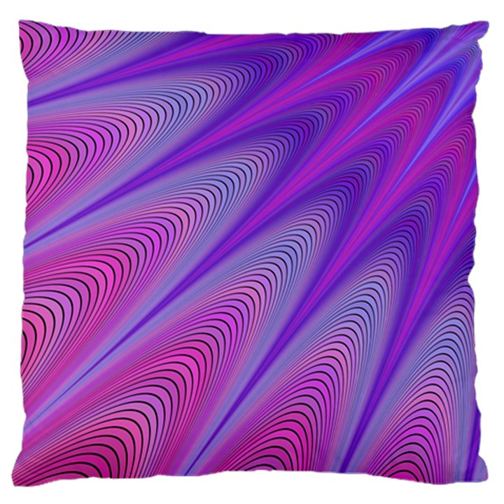 Purple Star Sun Sunshine Fractal Standard Flano Cushion Case (One Side)