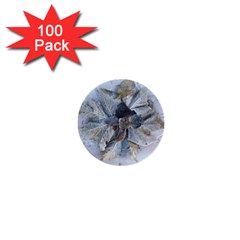 Winter Frost Ice Sheet Leaves 1  Mini Buttons (100 Pack) 