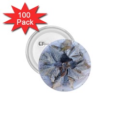 Winter Frost Ice Sheet Leaves 1 75  Buttons (100 Pack) 