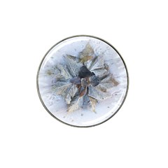 Winter Frost Ice Sheet Leaves Hat Clip Ball Marker