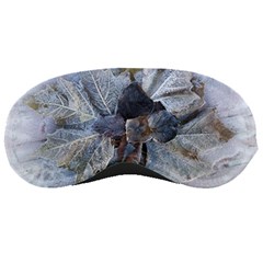 Winter Frost Ice Sheet Leaves Sleeping Masks