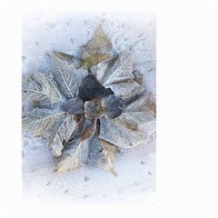 Winter Frost Ice Sheet Leaves Large Garden Flag (two Sides)