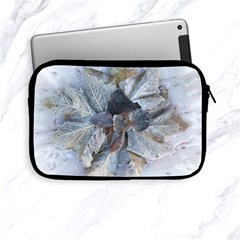 Winter Frost Ice Sheet Leaves Apple Ipad Mini Zipper Cases by BangZart