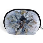 Winter Frost Ice Sheet Leaves Accessory Pouches (Medium)  Front