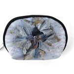 Winter Frost Ice Sheet Leaves Accessory Pouches (Medium)  Back