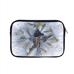 Winter Frost Ice Sheet Leaves Apple Macbook Pro 15  Zipper Case