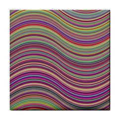 Wave Abstract Happy Background Tile Coasters