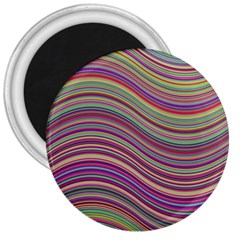 Wave Abstract Happy Background 3  Magnets