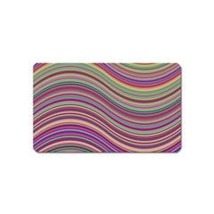 Wave Abstract Happy Background Magnet (name Card) by BangZart