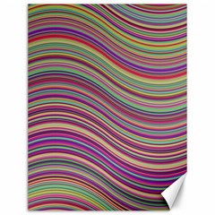 Wave Abstract Happy Background Canvas 12  X 16  