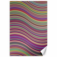 Wave Abstract Happy Background Canvas 12  X 18  