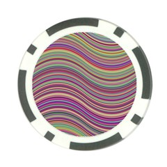 Wave Abstract Happy Background Poker Chip Card Guard (10 Pack)